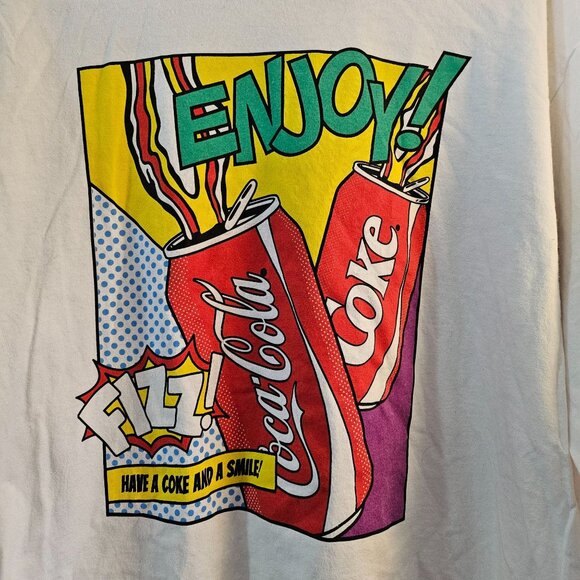 Vintage Coca-Cola Long Sleeve Graphic Tee Shirt - Picture 2 of 5